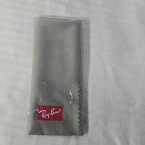 BRAND NEW Ray-Ban Tan-Grey Microfiber Cleaning Cloth Eyeglass Sunglasses SEALED
